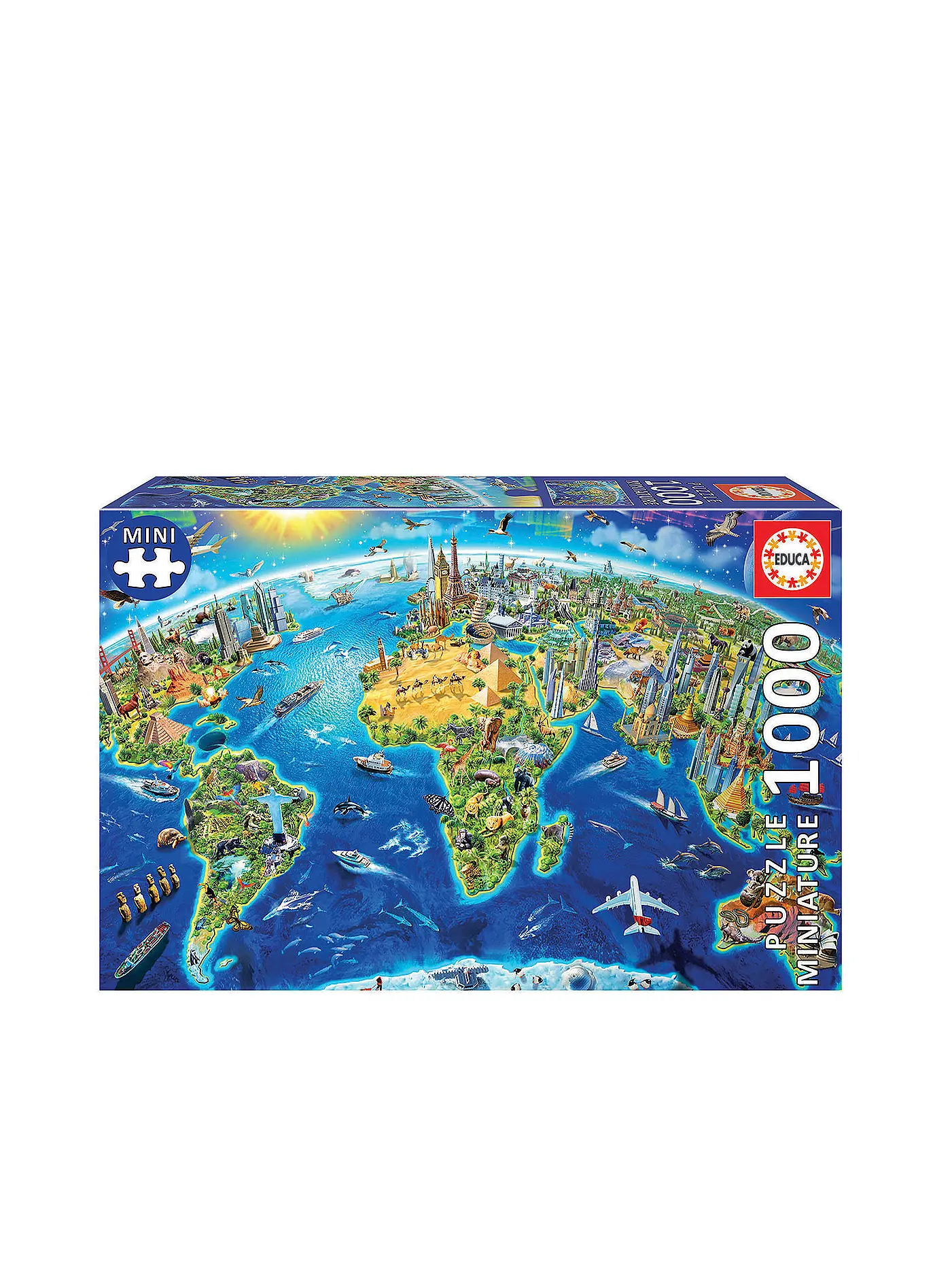 EDUCA | Wahrzeichen 1000 Teile Miniature Puzzle | 